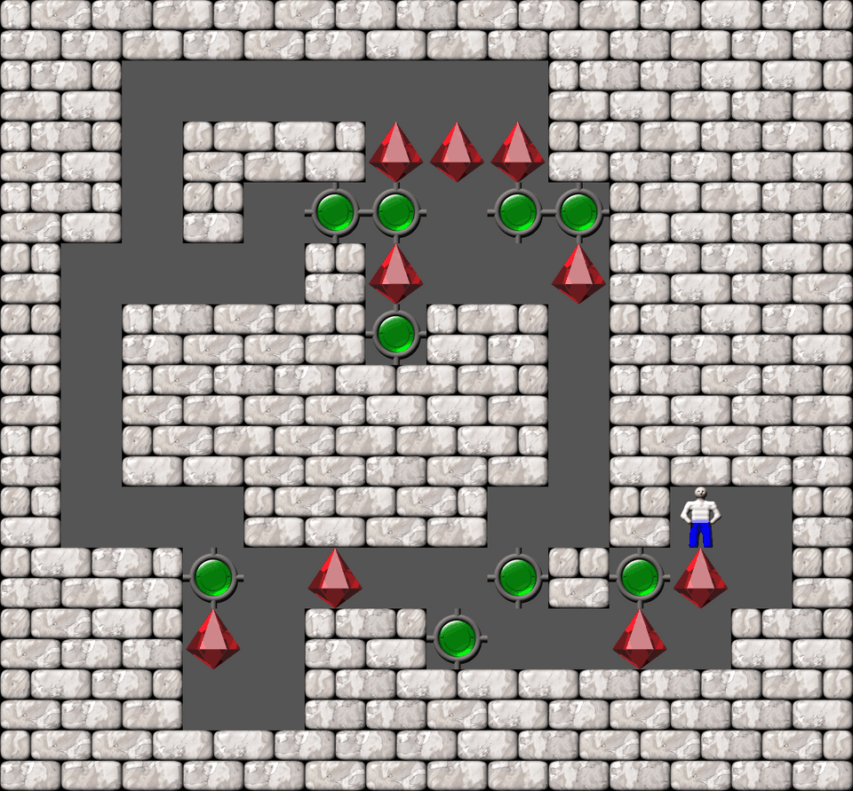 Сокобан More Bugs collections уровень 573